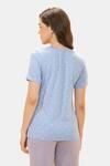 Amante Scoop Neck Sleep Tee - Lavender Tropical Print — thumbnail 3